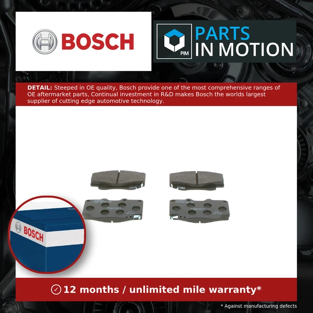 Genuine Toyota Front Brake Pads – Fits Hilux Revo 2016+ – 04465-0K360 (Thailand)