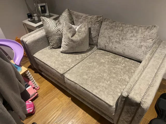 MIDAS 2 SEATER Sofa Silver Grey Sofology 299.99 PicClick UK