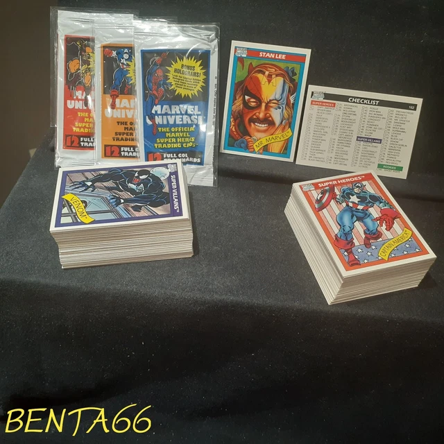 1990 Marvel Universe Series 1 🔥 Complete Base Set 1-162 W/ Stan Lee Rookie Card