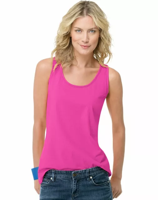 Hanes Womens Live Love Color Scoop Neck Tank