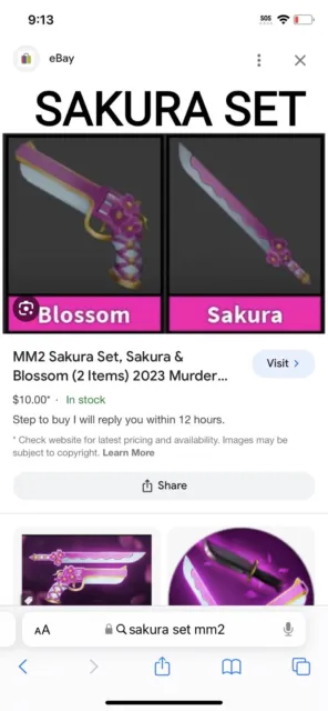 SAKURA SET (BLOSSOM + Sakura) Mm2 Godly Cheap!!