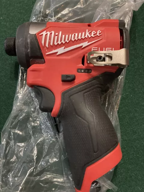 Milwaukee M12 Fuel 1/4in Hex Impact Driver - Red (3453-20)