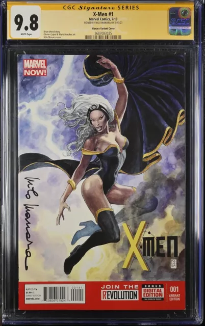 CGC 9.8 SS Milo Manara X-MEN # 1 Marvel NOW! Wood Coipel 1:50 STORM Variant