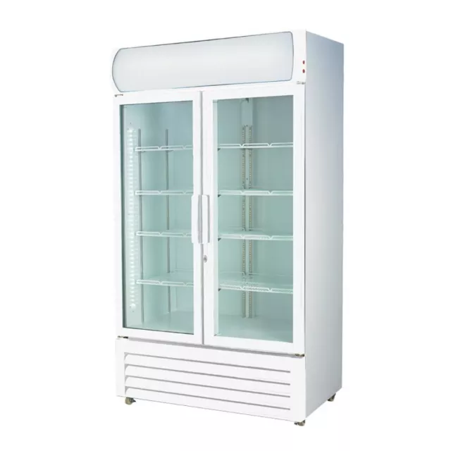 Thermaster 2 Glass Door Colourbond Upright Commercial Drink Fridge LG-730P 730L