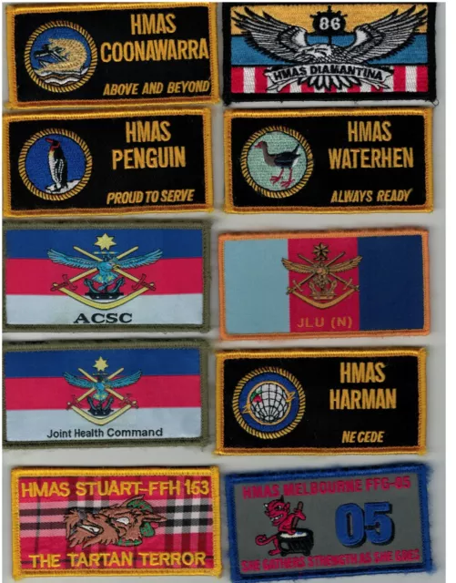 Royal Australian Navy 10 different DPNU Patches