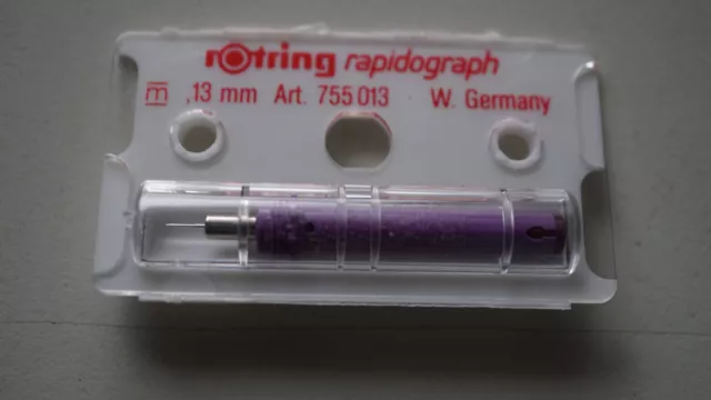 Original Zeichenkegel rOtring Rapidograph 0,13 mm NEU/OVP