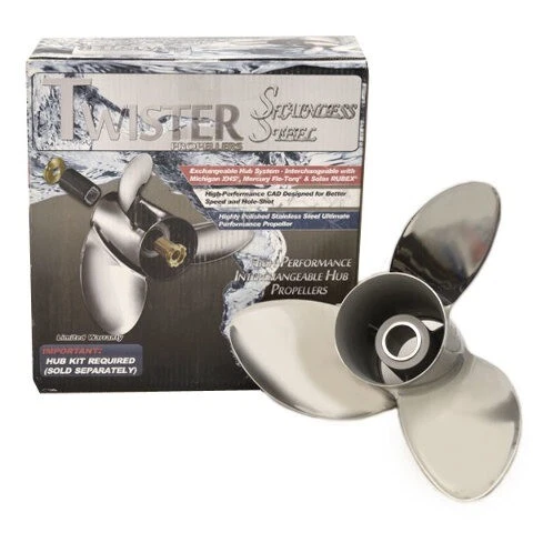 Michigan Wheel Twister Boat Propeller 223033 | LH 15 1/2 x 17P Michigan Wheel Twister Boat Propeller 223033 | LH 15 1/2 x 17P