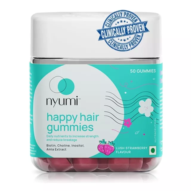 Nyumi Biotin Happy Hair (50 Gummies) pour des cheveux et des ongles plus...