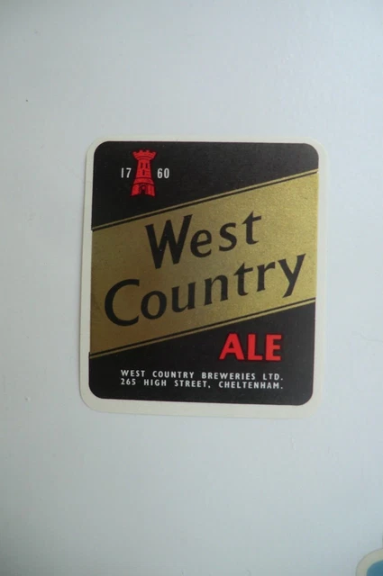 Mint West Country Breweries Cheltenham West Country Ale Brewery Bottle Label