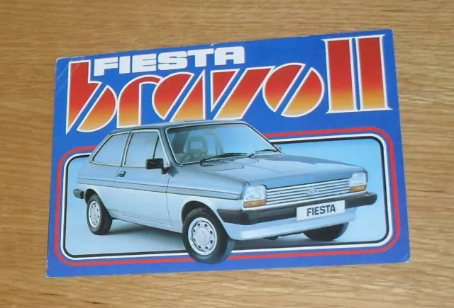 Ford Fiesta Bravo 2 Special Edition Brochure 1982