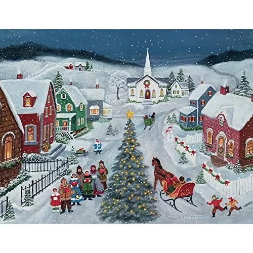 LANG 1004768 - Silent Night, Boxed Christmas Cards, Artwork by Mary Singleton -