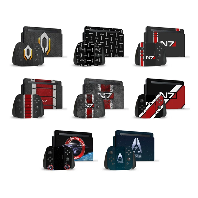 Official Ea Bioware Mass Effect Graphics Vinyl Skin For Nintendo Switch Bundle