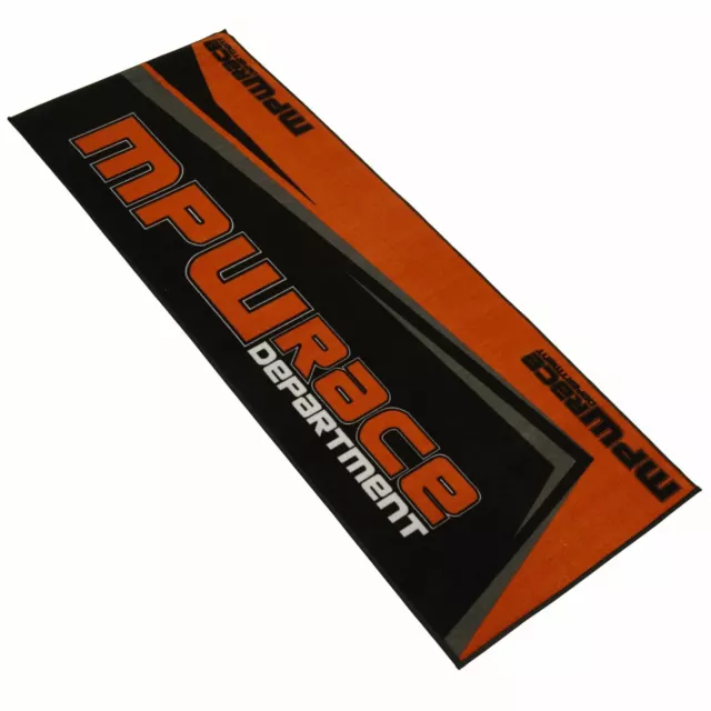 MPW Race Dept Motorcycle Orange Garage Floor Door Workshop Mat