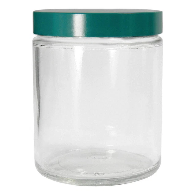 QORPAK GLC-01658 Jar,240mL,Glass,Wide,PK24