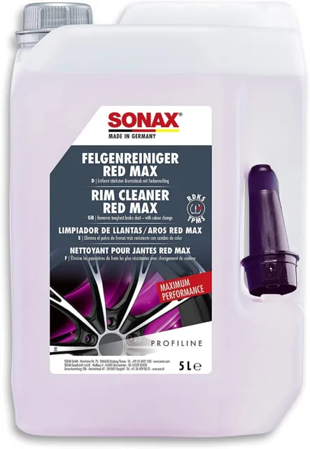 Sonax PROFILINE Felgenreiniger Red Max 5 Liter | Stahlfelgen Reiniger