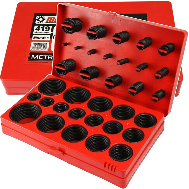 Kit 1200 Guarnizioni O-Ring In Gomma - Per Riparazioni Idrauliche | 24 Misure - Foto 11