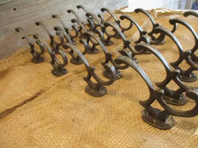 15 Edwardian Hooks Coat Hat Rack New Vintage Look Victorian Metal Iron Storage