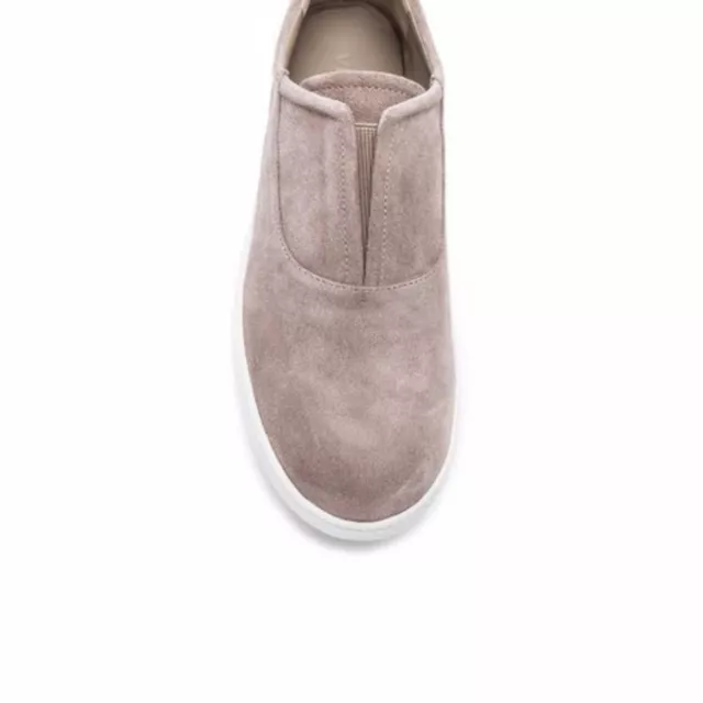 VINCE Viktor Slip On Sneaker Light Woodsmoke Suede Grey Size 10 Women’s Shoes