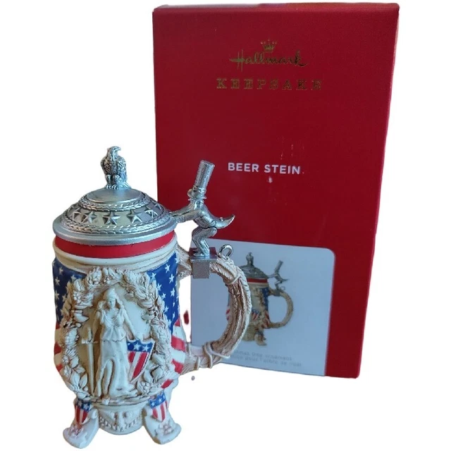 HALLMARK KEEPSAKE CHRISTMAS Ornament, Year Dated 2021, Patriotic Beer
