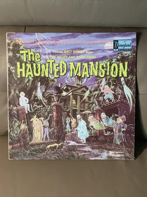 Walt Disney Studio - The Haunted Mansion - 1969 Vinyl Case Sleeve Storybook Only