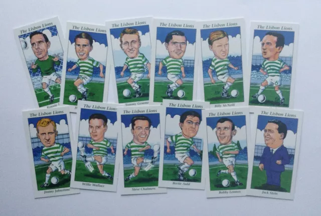 Glasgow Celtic Lisbon Lions Complete Card Set