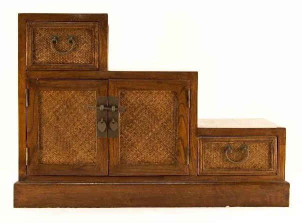 Antique Chinese Double Sided Step Cabinet
