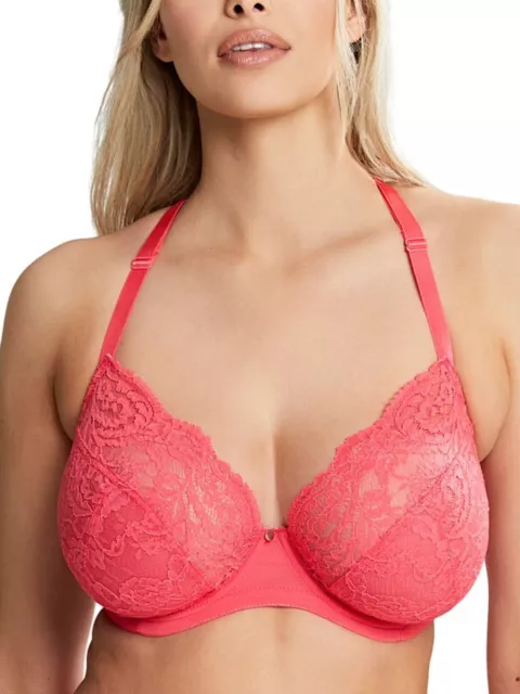 Panache Ana Bra Plunge Non Padded Underwired Semi Sheer Lace Bras Lingerie