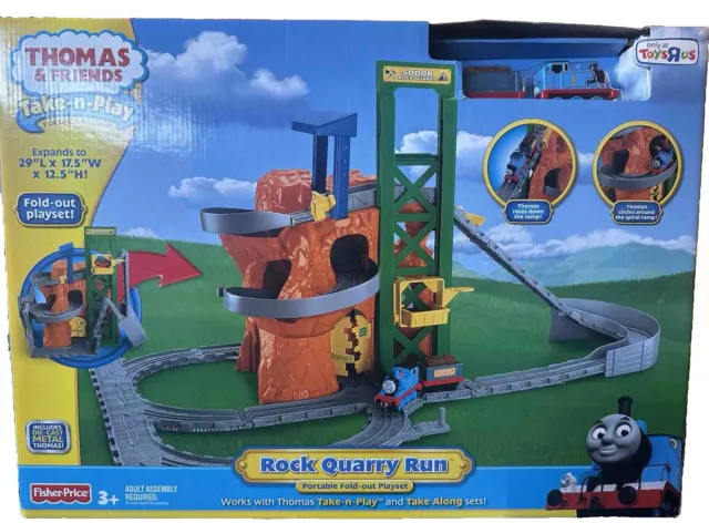 New 2010 Thomas the Tank Engine & Friends Trains Rock Quarry Run Playset