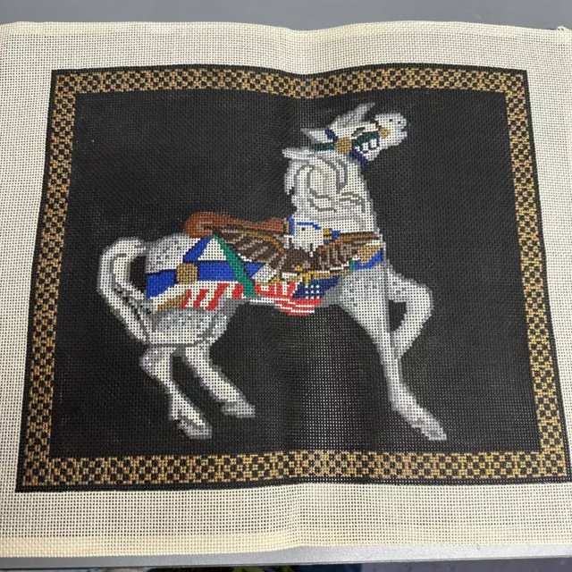 ¿Doma de caballo de exhibición de lona pintada con aguja?