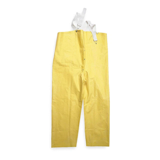 CONDOR 4T239 Rain Bib Overall,Unrated,Yellow,XL