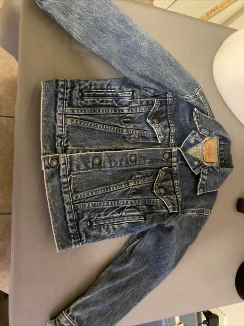 Levi's Levi Strauss Trucker Denim Jacket Wash Boys Size Small  10