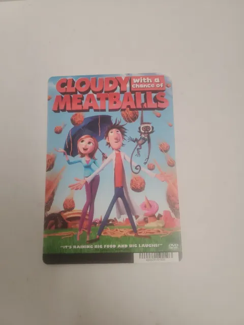 Cloudy With A Chance Of Meatballs BLOCKBUSTER  DVD BACKER CARD ONLY 5.5"X8"
