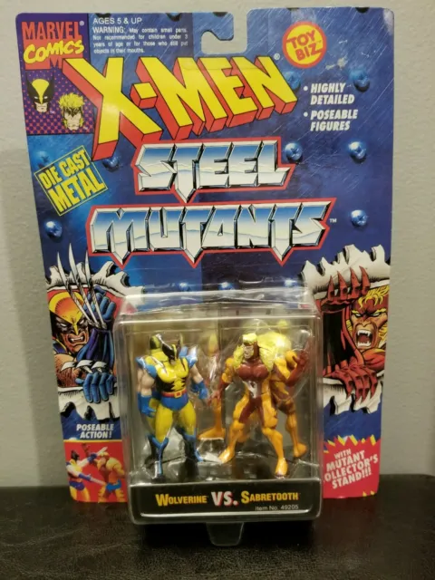 ToyBiz Marvel X-Men Die Cast Steel Mutants Wolverine VS Sabretooth 1994