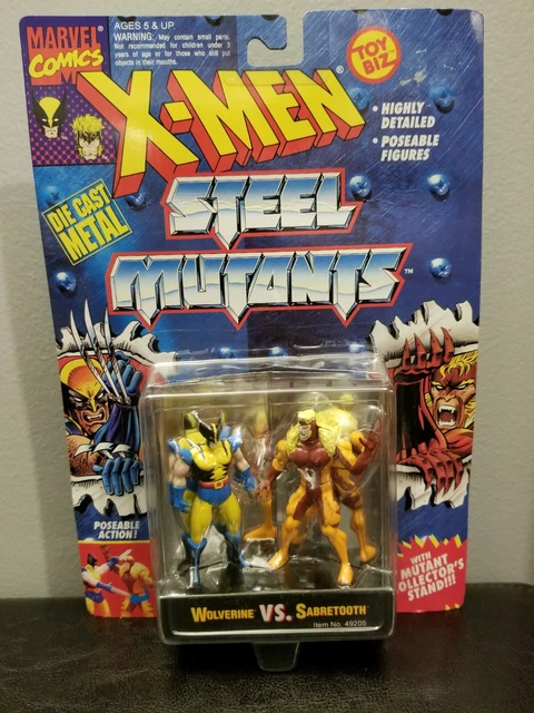ToyBiz Marvel X-Men Die Cast Steel Mutants Wolverine VS Sabretooth 1994