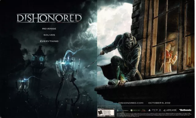 2012 Dishonored Video Game 2-page Vintage Print Ad