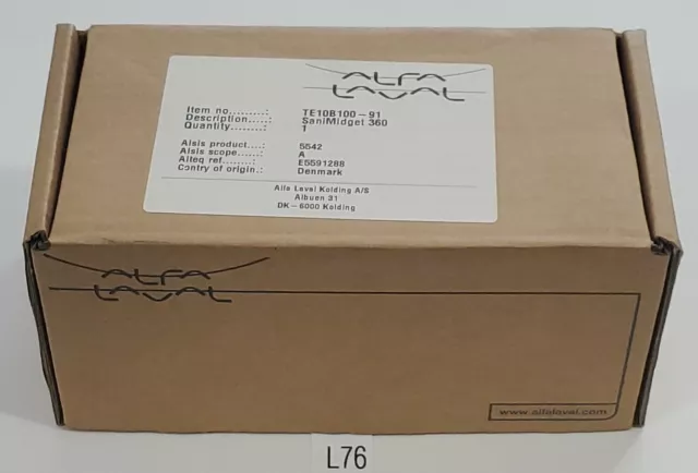 *NEW* Alfa Laval TE10B100-91 Rotary Spray Head 1" SaniMidget 360 Degree Warranty
