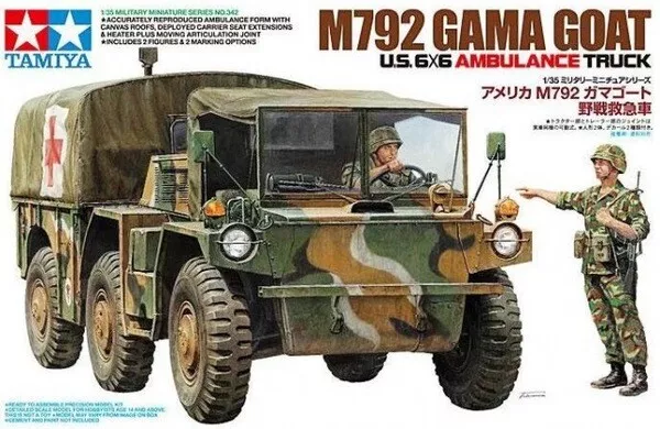 Kit Maquette M792 Gama Goat U.S.6x6 Ambulance Camion 1:3 5 Tamiya 35342