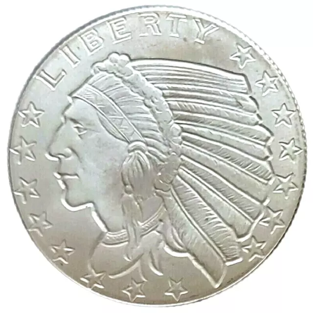 Incuse Indian - 1/4 oz. Fine Silver Round!!