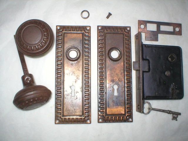 Antique Victorian Era Door Hardware