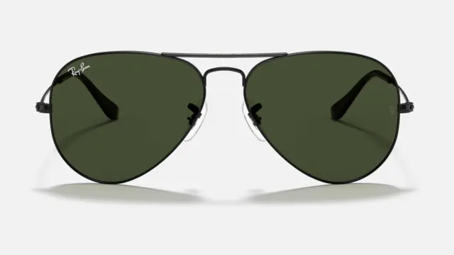 Occhiali Da Sole Ray Ban Rb 3025 L2823 58-14 Medium Aviator  Sunglasses Black 2