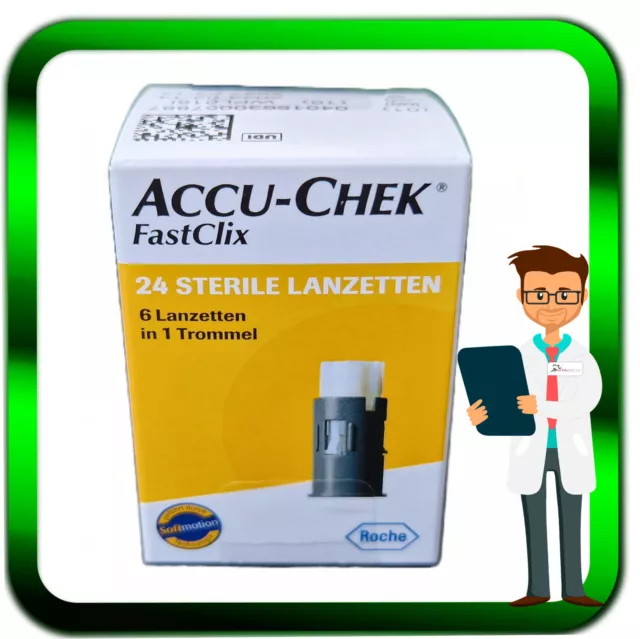 ACCU CHEK 4x6er Trommeln FastClix sterile Lanzetten 24 St | ROCHE ⭐️⭐️⭐️⭐️⭐️