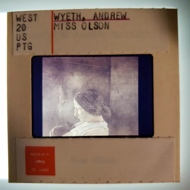 Andrew Wyeth Miss Olson 1947 Art 35mm Slide Andrew Wyeth Miss Olson 1947 Art 35mm Slide