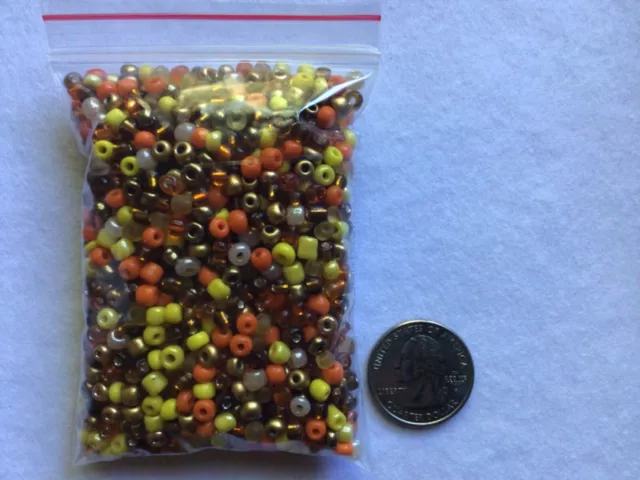 Wholesale Waist 1000pcs Bulk 6/0 Glass Seed Bead 100g AWESOME DEAL Beige Mix