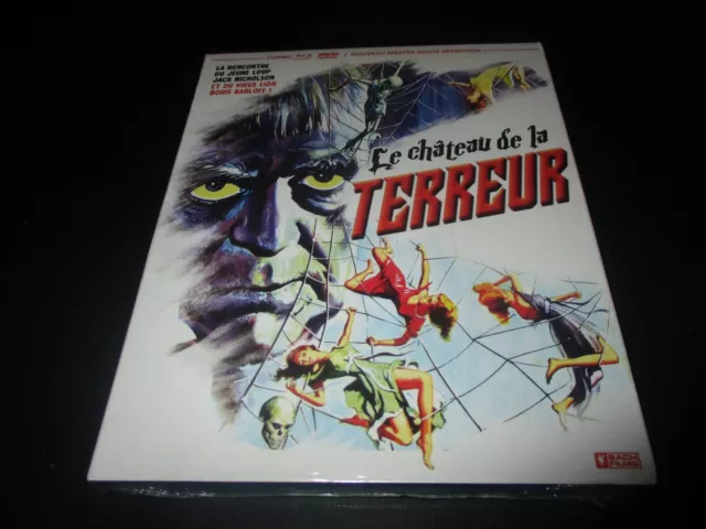 COFF BLU-RAY + DVD NEUF "LE CHATEAU DE LA TERREUR" Jack NICHOLSON, Boris KARLOFF