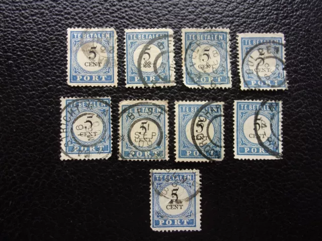 PAYS-BAS - timbre yvert/tellier taxe n° 6 x8 obl (A68)