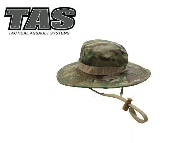 TAS Multicam Camo Boonie Bush Hat Medium M - Breathable Fabric 57/58cm