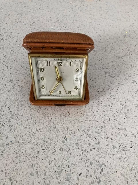Vintage Estyma folding Travel Alarm clock for refurbishment