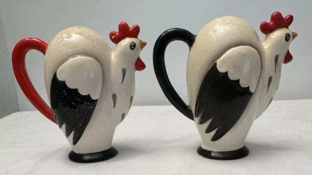 Vintage Holt Howard Coq Rouge Rooster Salt & Pepper Shakers Granny Cottage Core