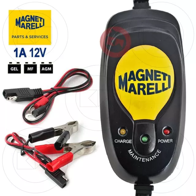 Magneti Marelli Mantenitore Carica Batteria Batterie Moto Scooter Quad Auto Atv