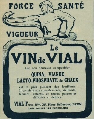 Publicité ancienne pharmaceutique plaisir et santé en Auvergne 1953 issue de mag 